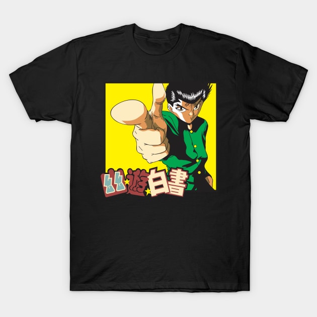 Yusuke anime Fanart T-Shirt by Planet of Tees